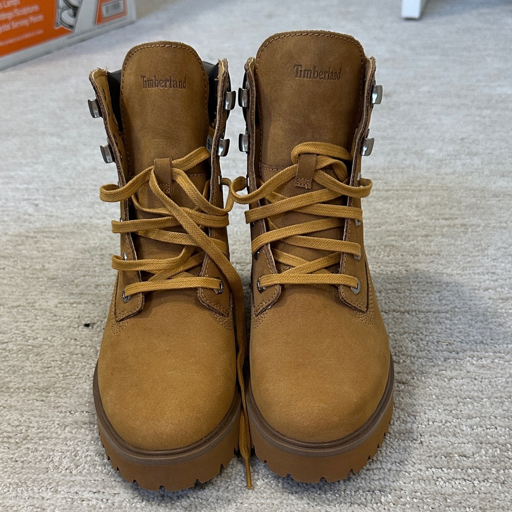 Timberland Tan Leather Hiking Boots